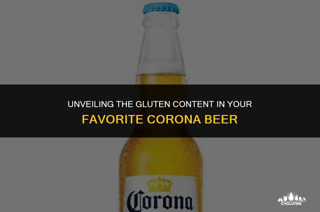 how much gluten is in a corona