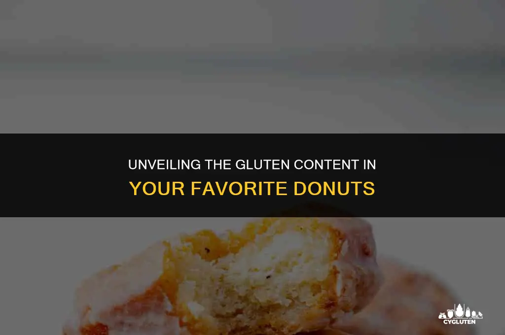 how much gluten is in a donut