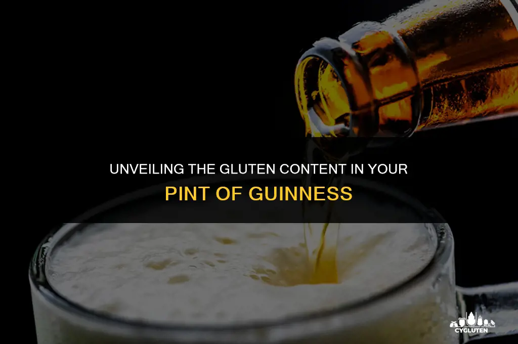 how much gluten is in a guinness