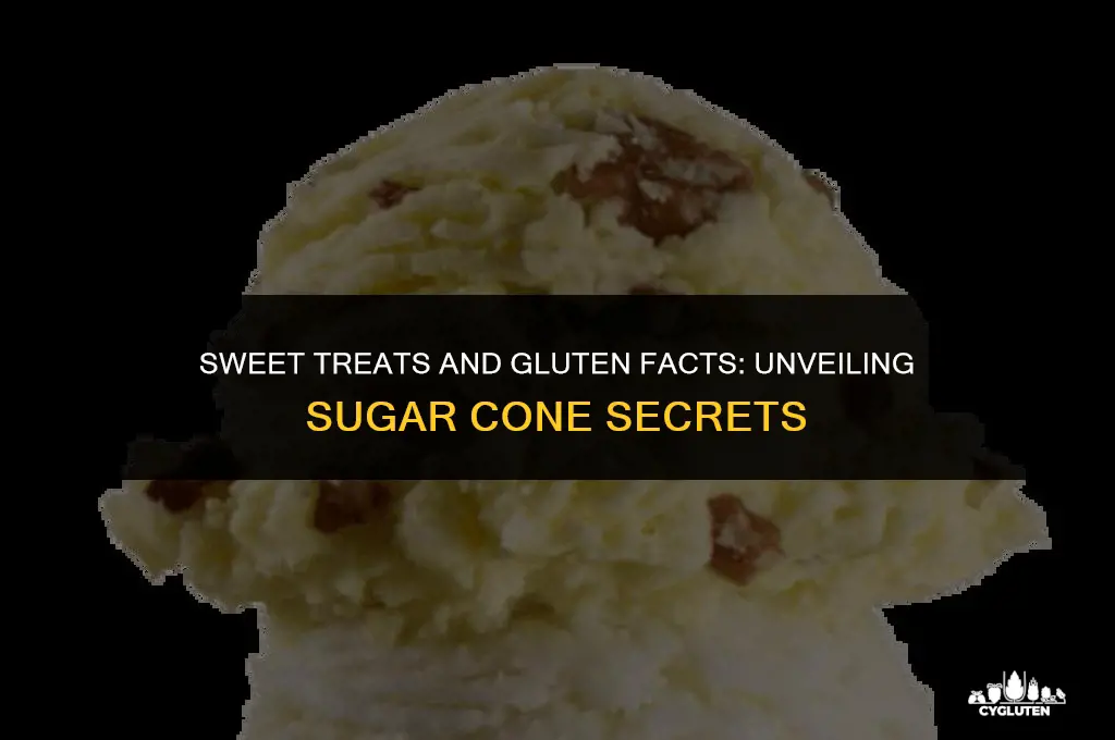 how much gluten is in a sugar cone