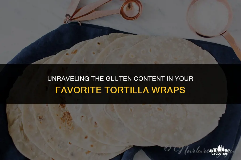 how much gluten is in a tortilla wrap
