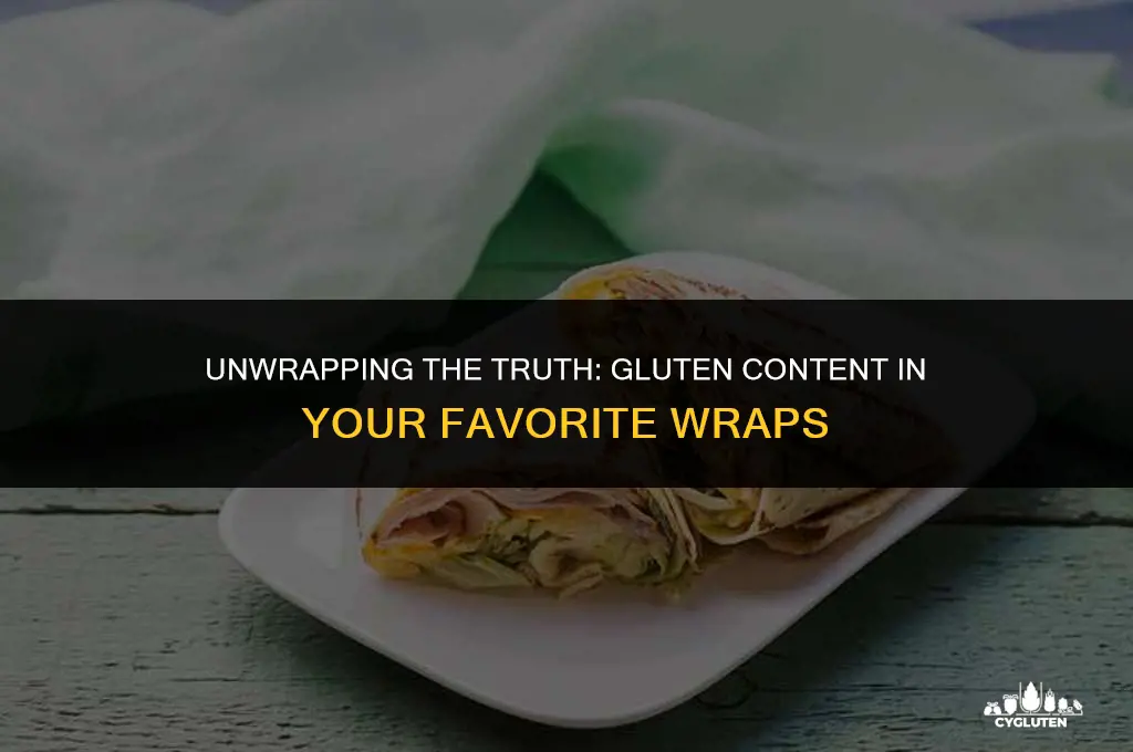 how much gluten is in a wrap