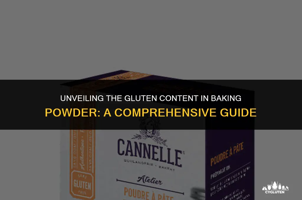 how much gluten is in baking powder