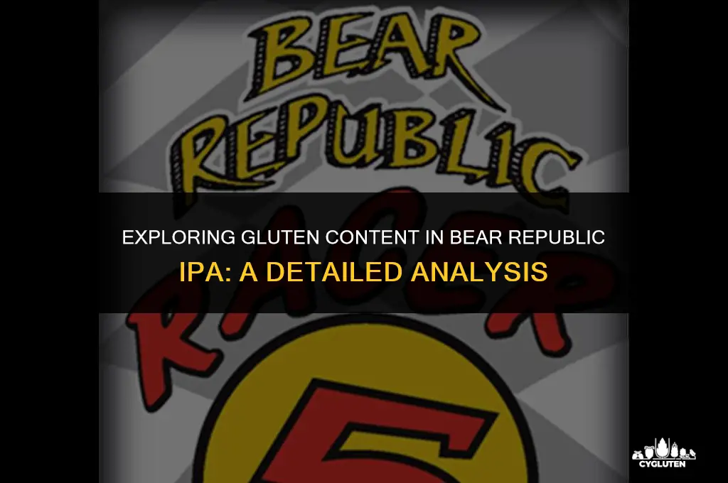 how much gluten is in bear republic ipa