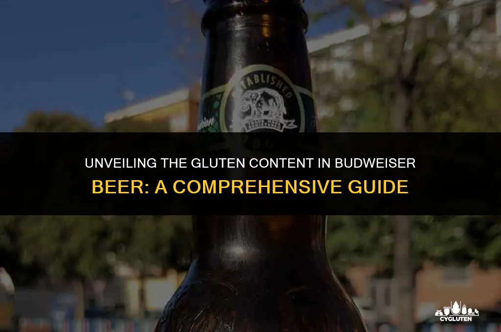 how much gluten is in budweiser beer