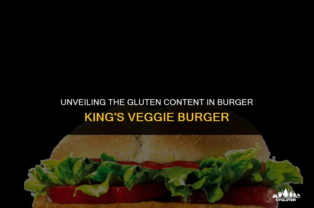 how much gluten is in burger king