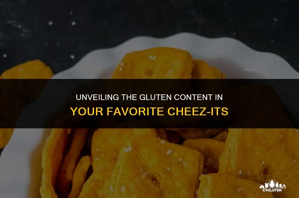 how much gluten is in cheez its