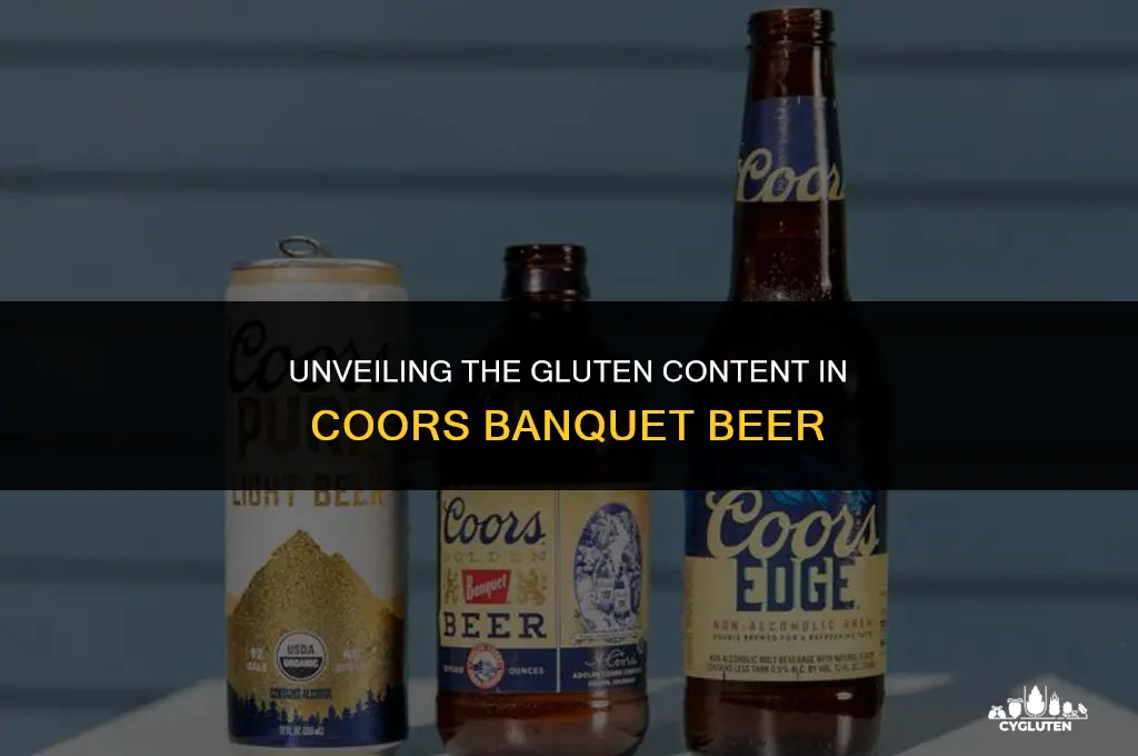 how much gluten is in coors banquet beer