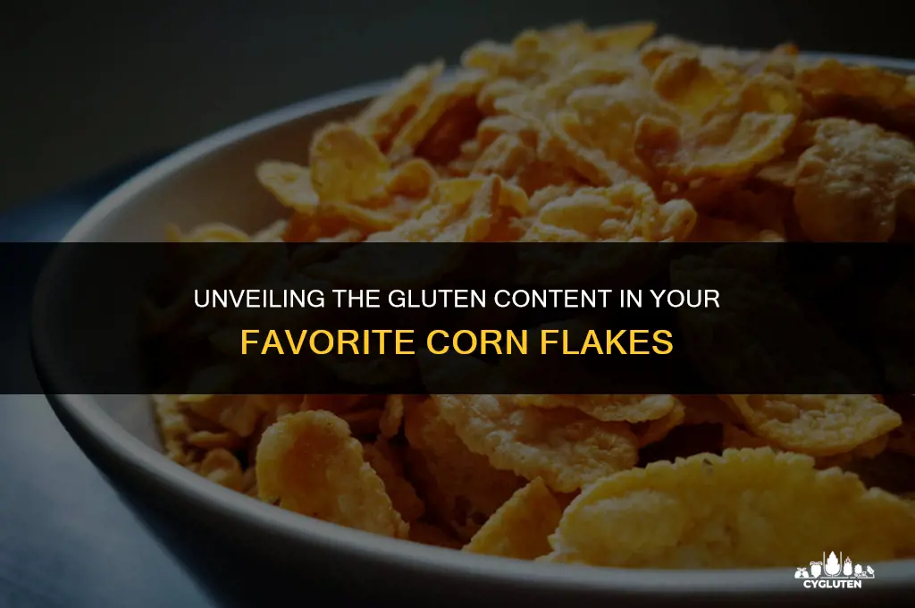 how much gluten is in corn flakes