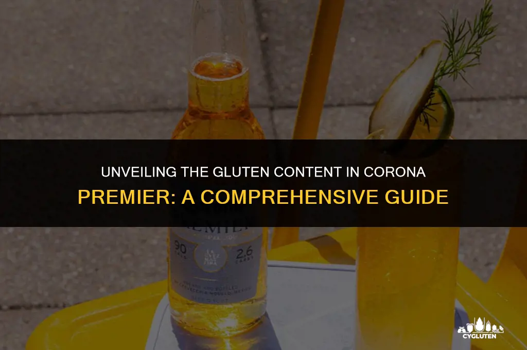 how much gluten is in corona premier
