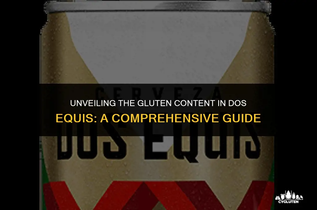 how much gluten is in dos equis