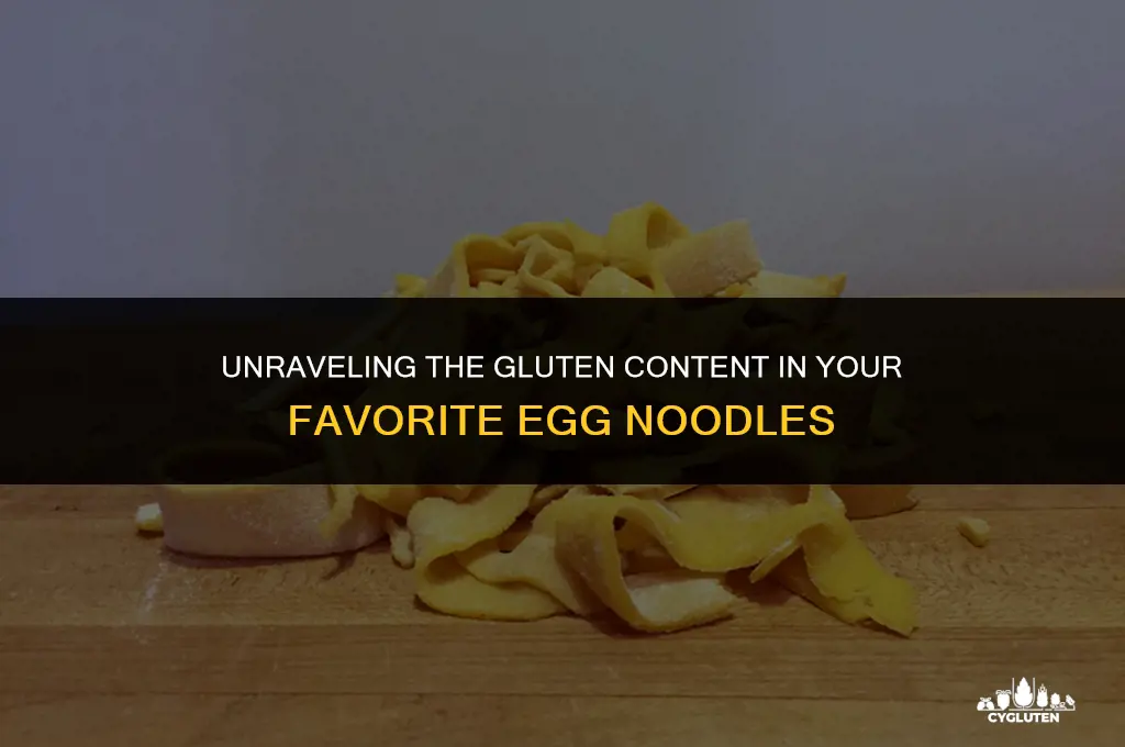 how much gluten is in egg noodles