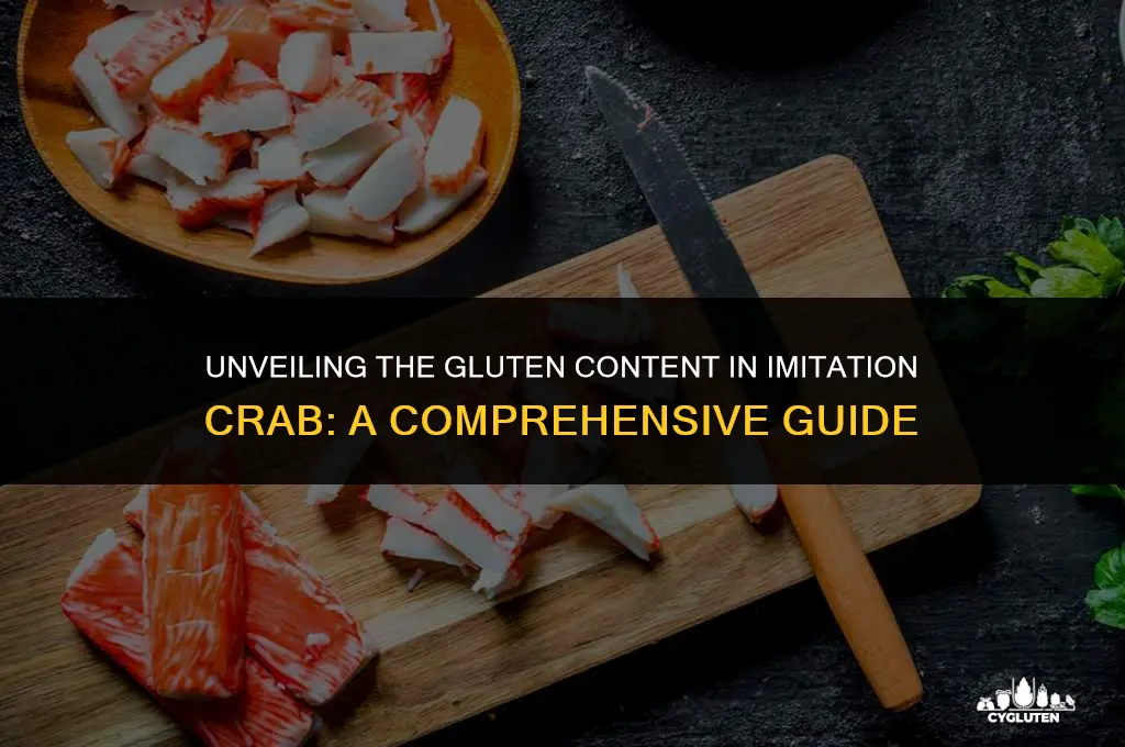 how much gluten is in imitation crab
