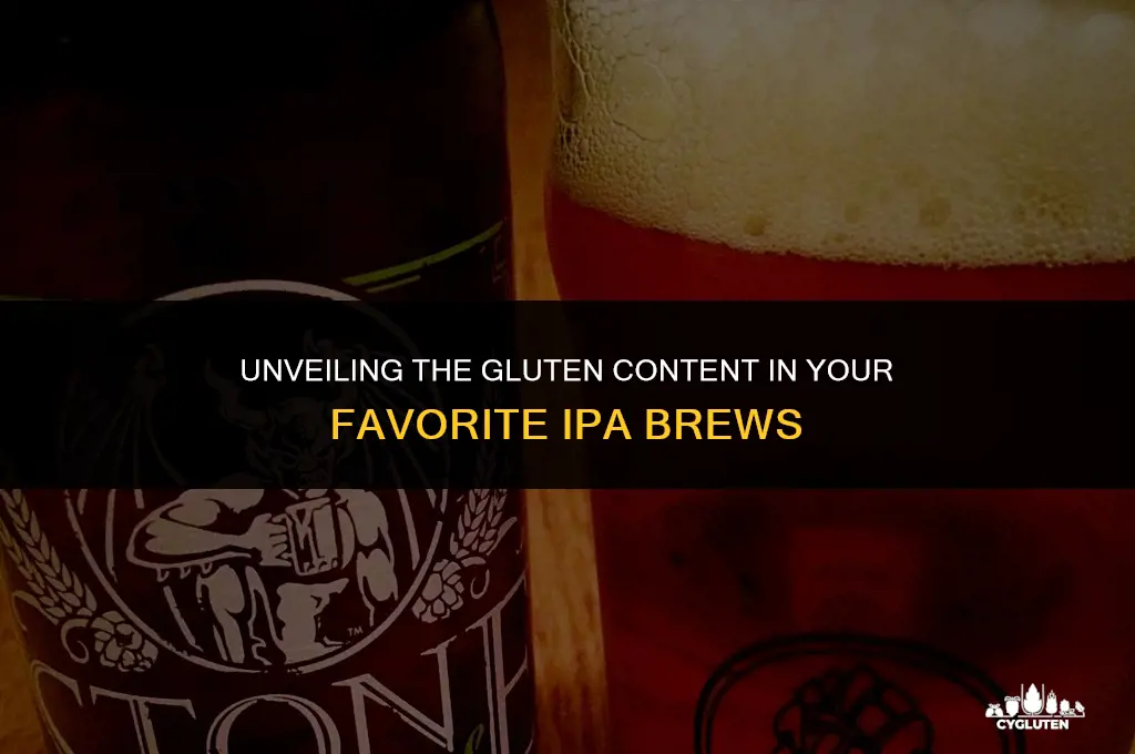 how much gluten is in ipa beer