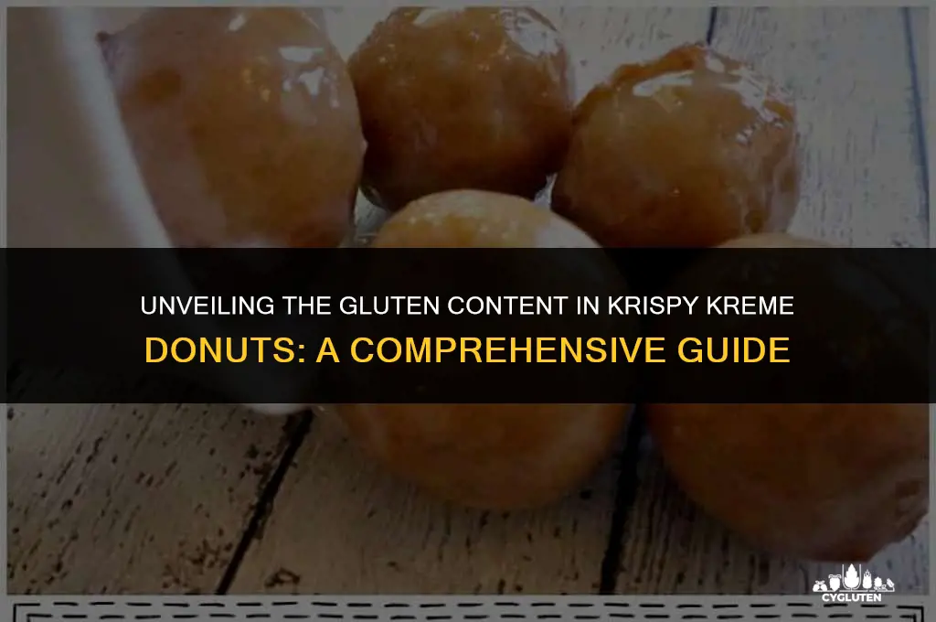 how much gluten is in krispy kreme donuts