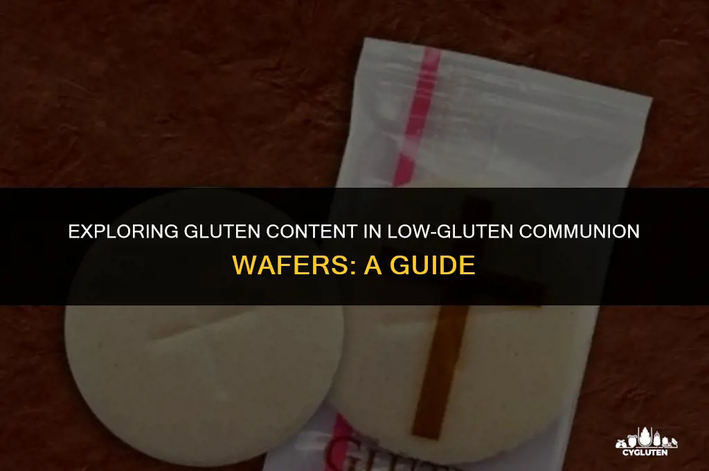 how much gluten is in low gluten communion wafers
