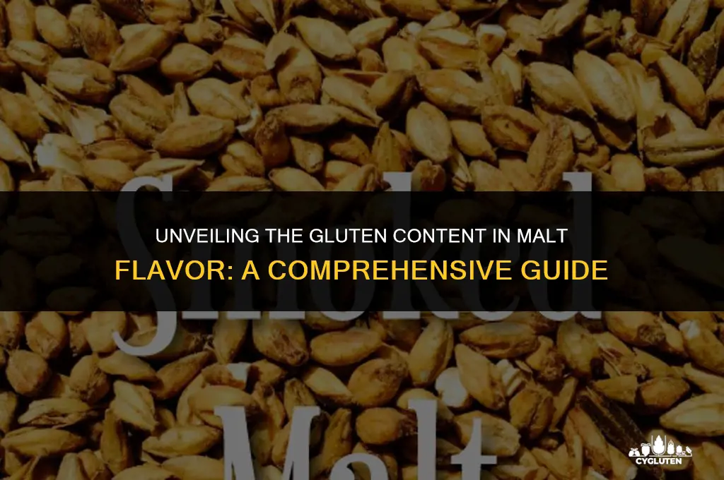 how much gluten is in malt flavor