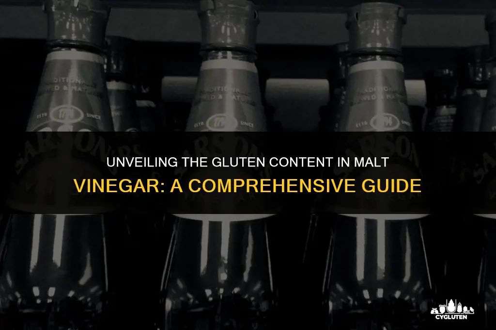 how much gluten is in malt vinegar