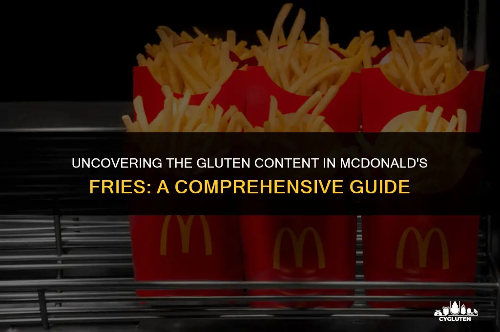 how much gluten is in mcdonald