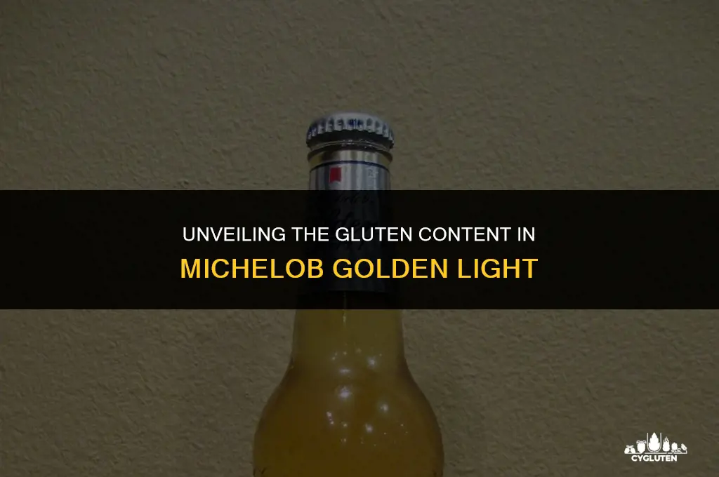 how much gluten is in michelob golden light