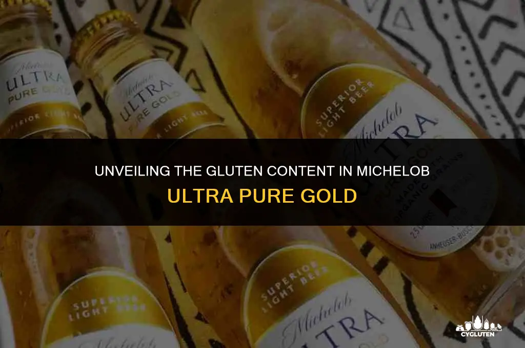 how much gluten is in michelob ultra pure gold