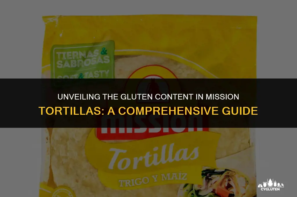 how much gluten is in mission tortillas