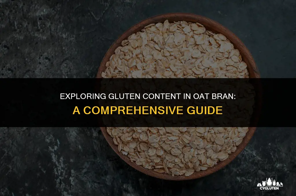 how much gluten is in oat bran