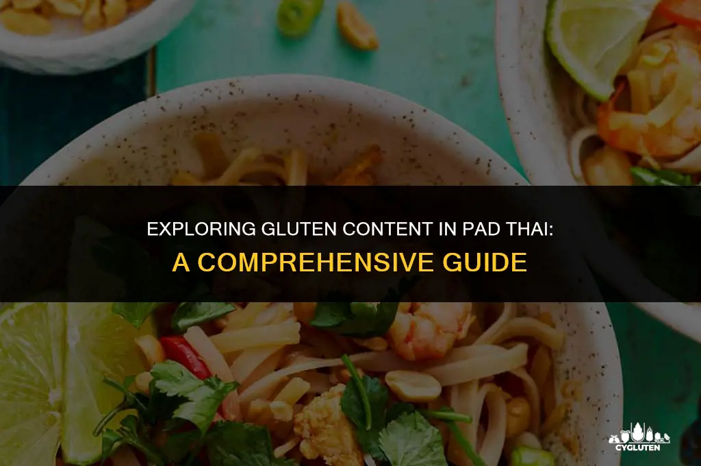 how much gluten is in pad thai