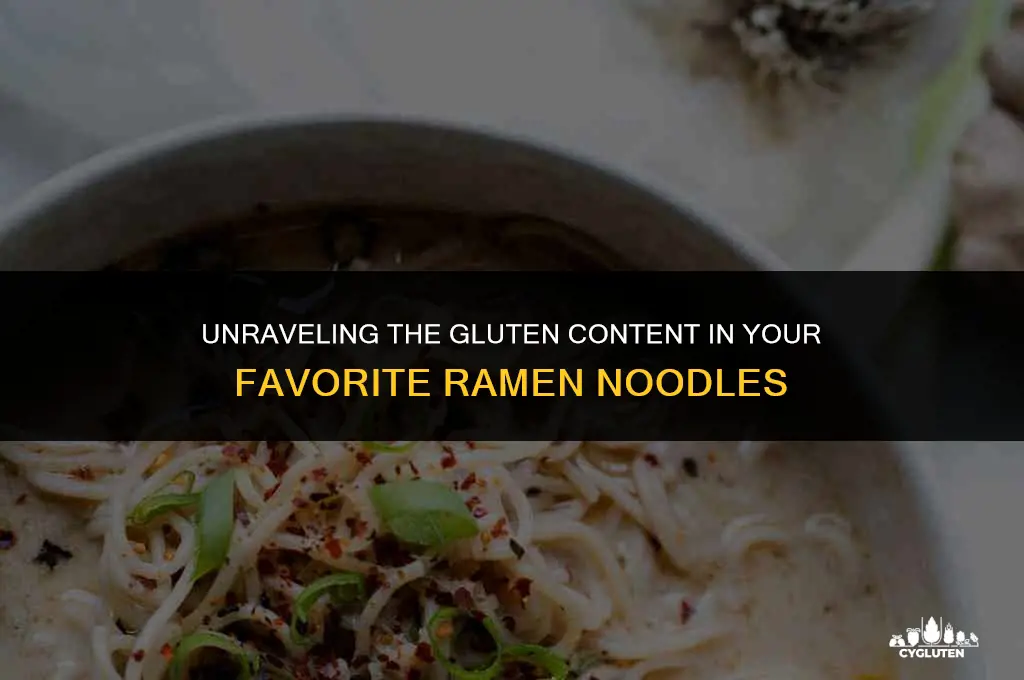how much gluten is in ramen noodles