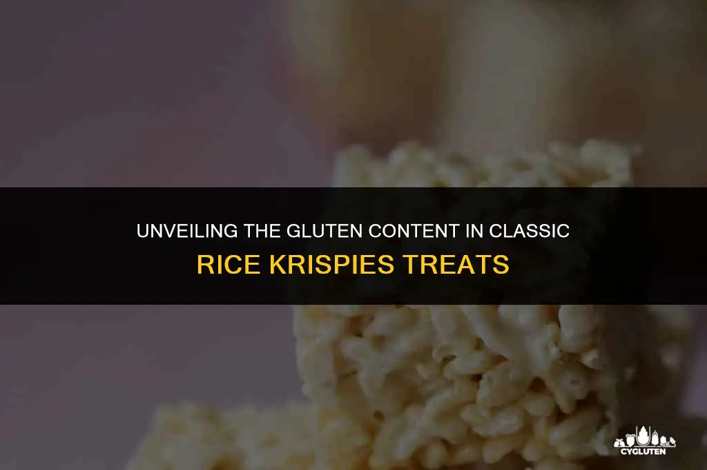 how much gluten is in regular rice krispies