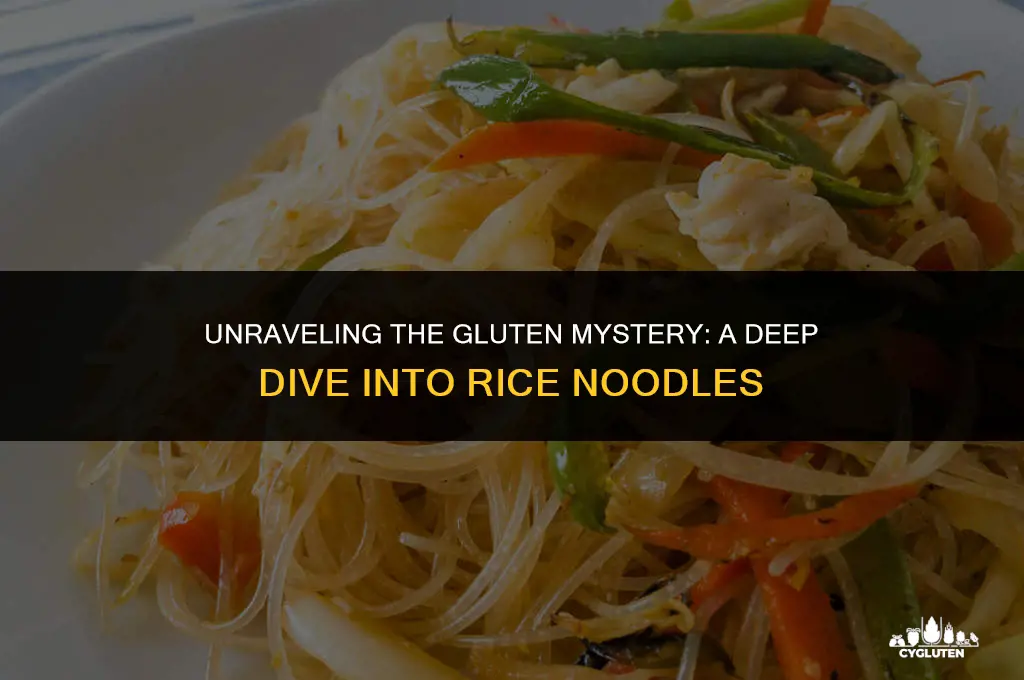 how much gluten is in rice noodles
