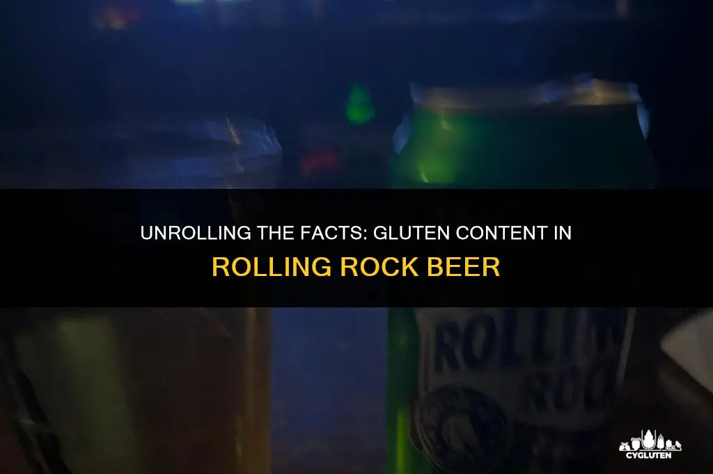 how much gluten is in rolling rock