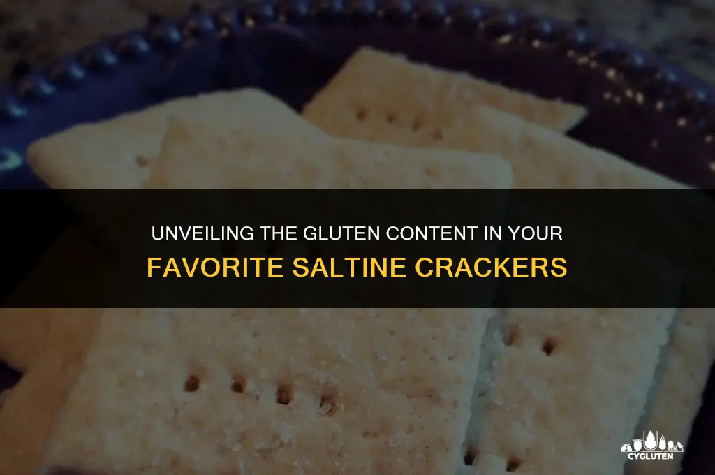 how much gluten is in saltine crackers