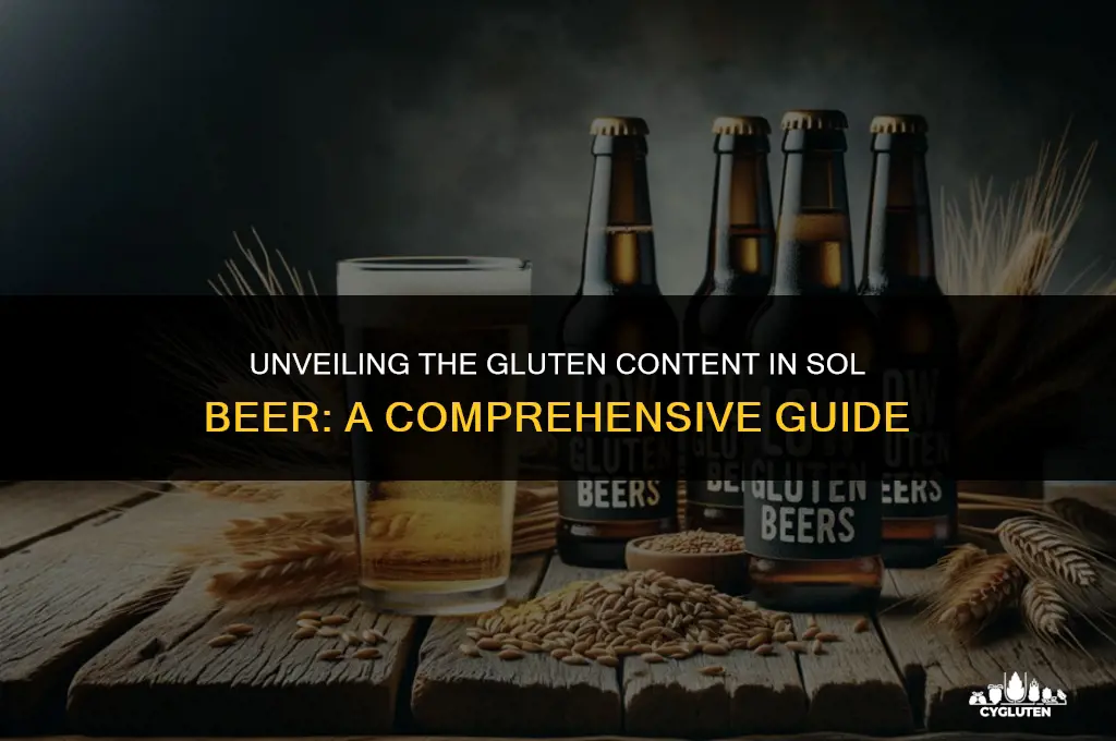 how much gluten is in sol beer