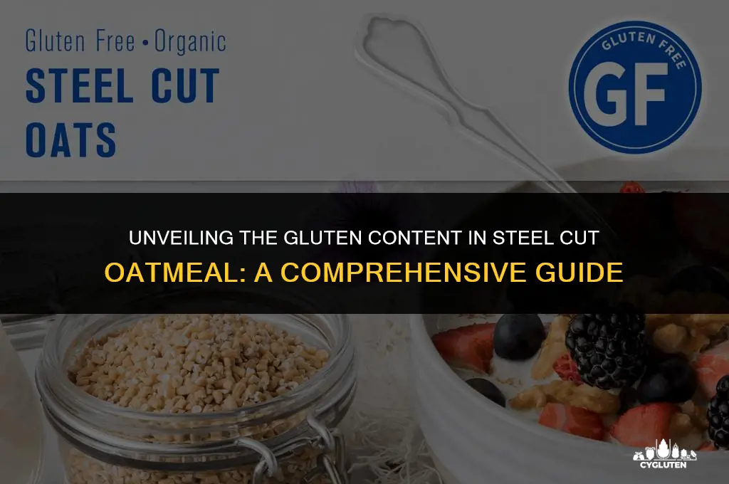 how much gluten is in steel cut oatmeal