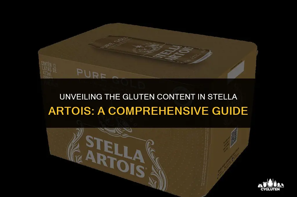how much gluten is in stella artois