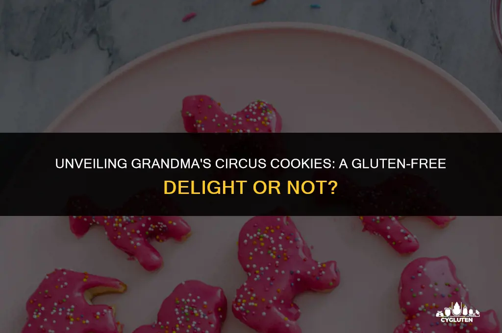 how much gluten is in the grandma circus cookies
