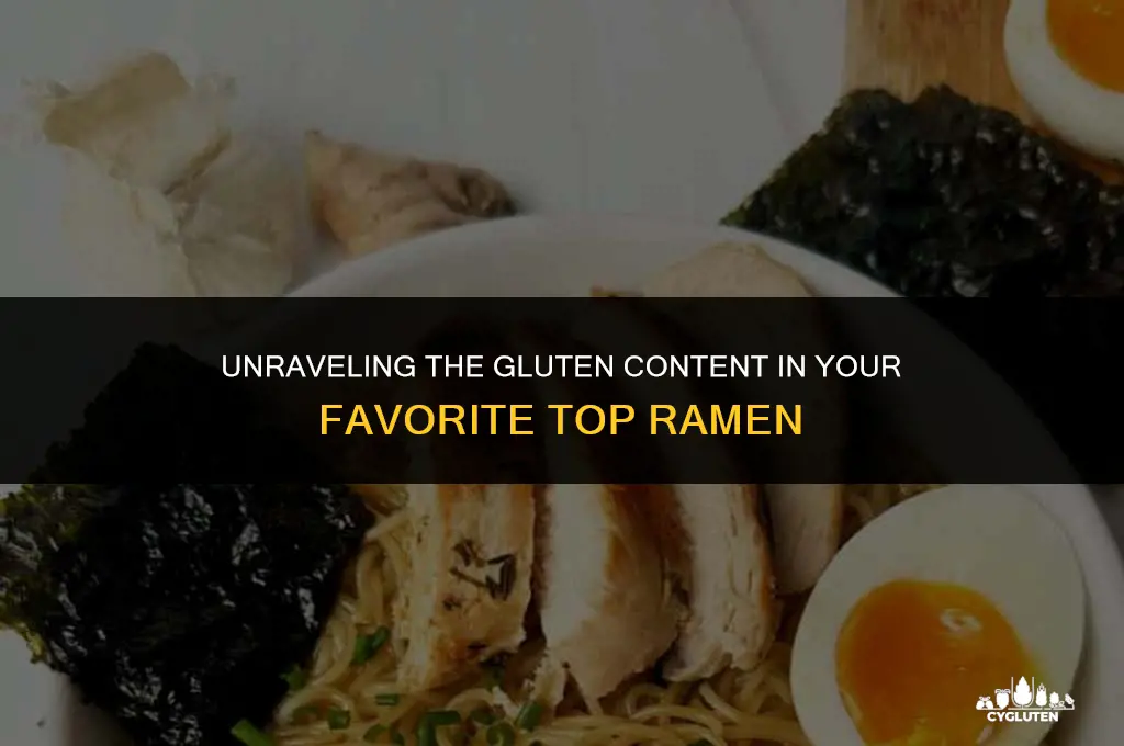 how much gluten is in top ramen