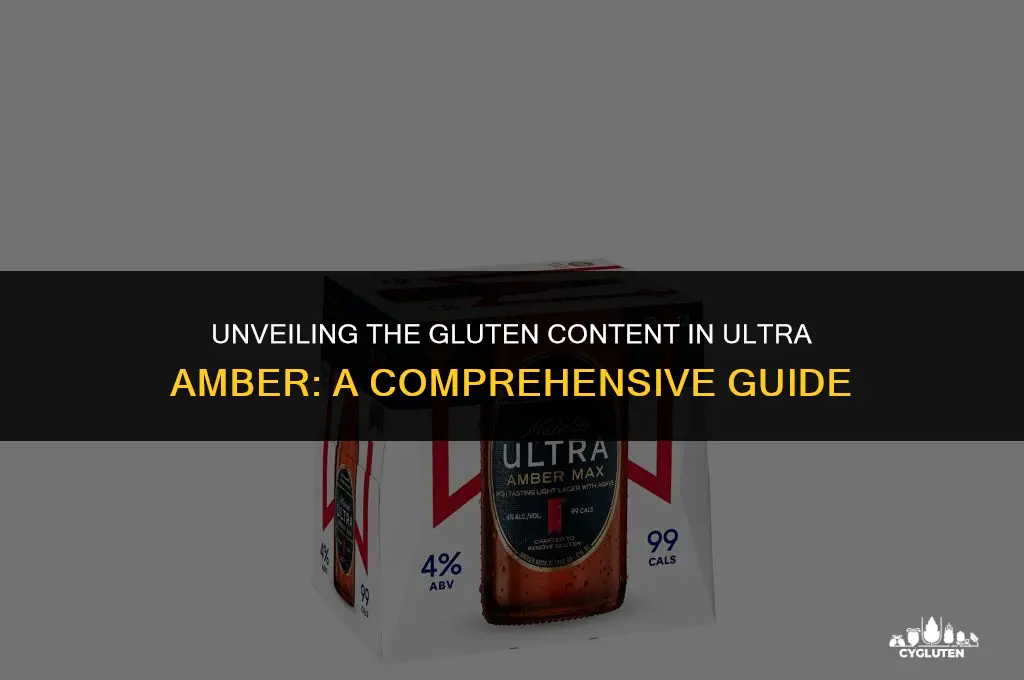 how much gluten is in ultra amber