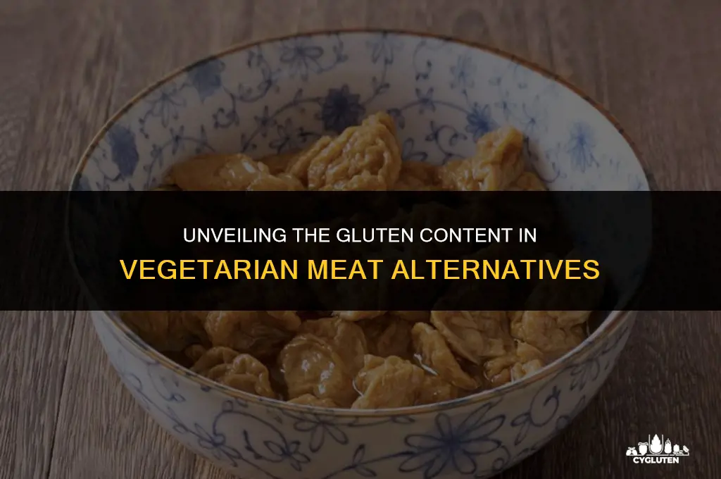 how much gluten is in vegetarian meat