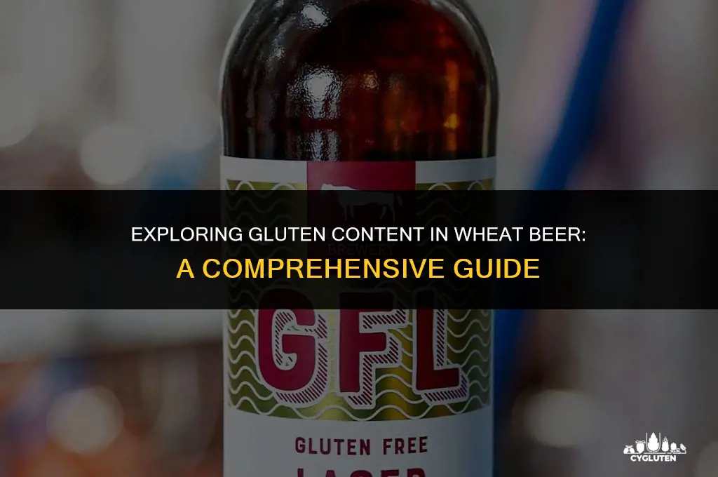 how much gluten is in wheat beer