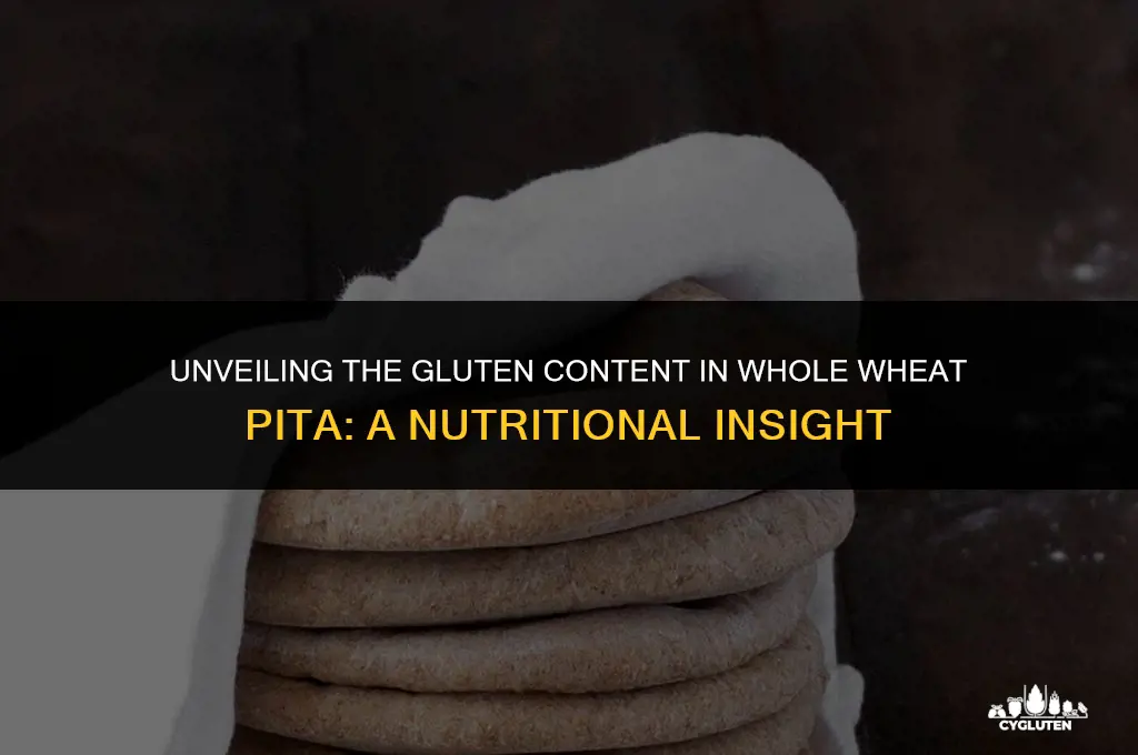 how much gluten is in whole wheat pita