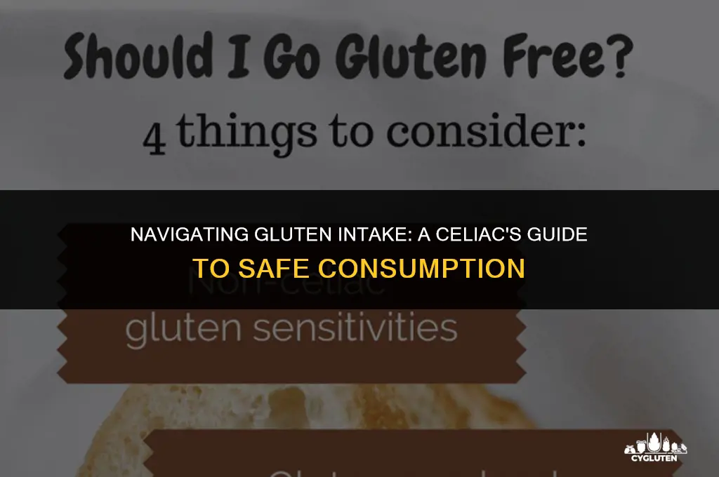 how much gluten is okay for celiac