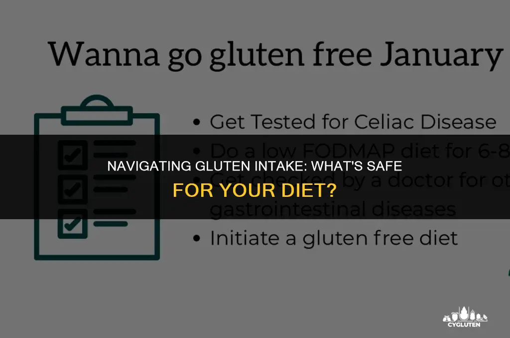 how much gluten is safe to eat