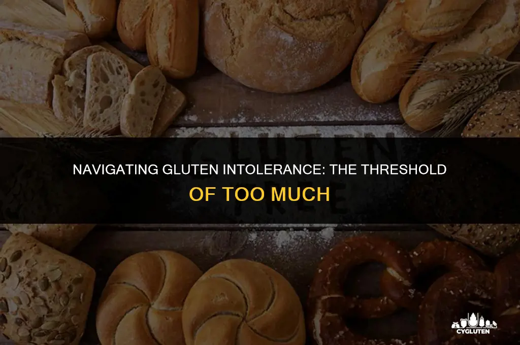 how much gluten is too much for gluten intolerance