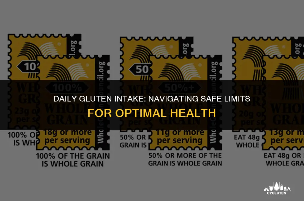 how much gluten per day is safe