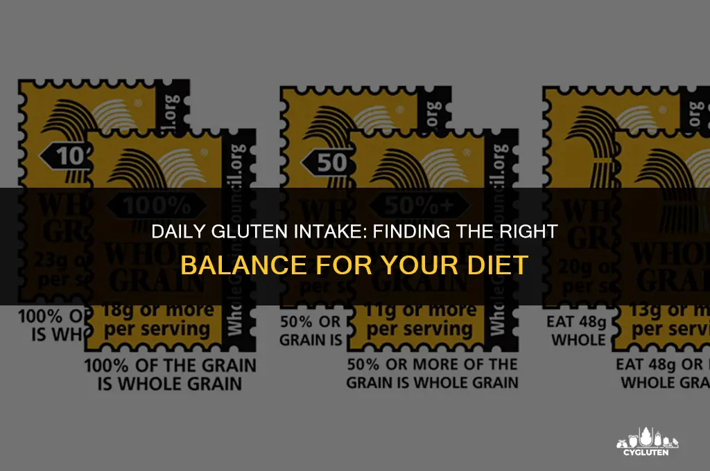 how much gluten should i eat a day