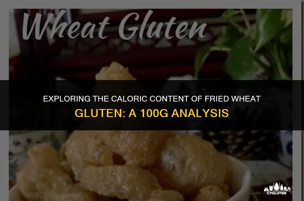 how much is 100g wheat gluten fried
