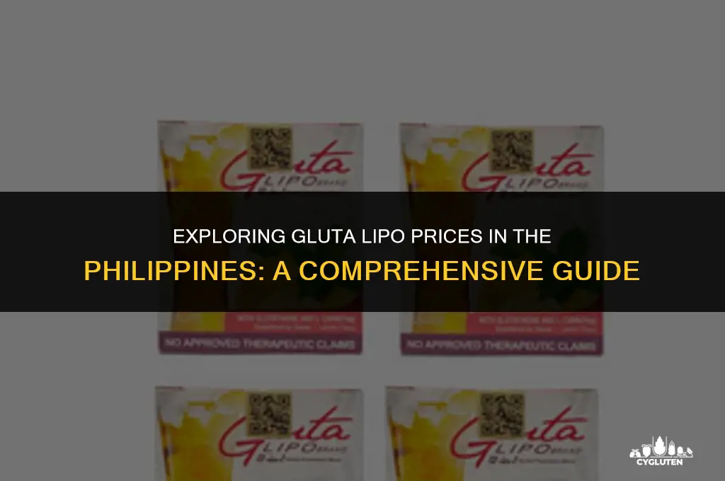 how much is gluta lipo in philippines