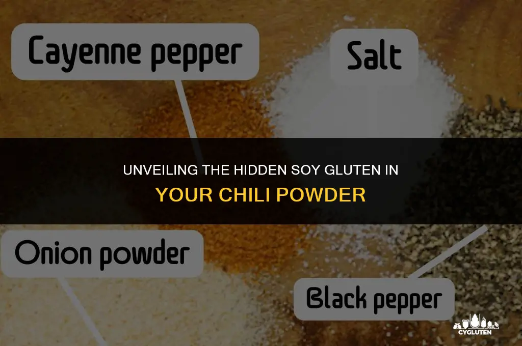 how much soy gluten is in chili powder